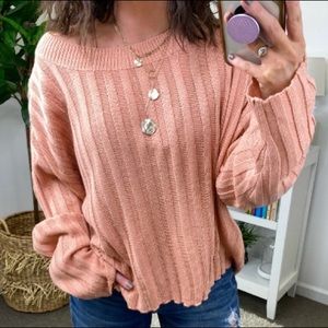 Pink sweater
